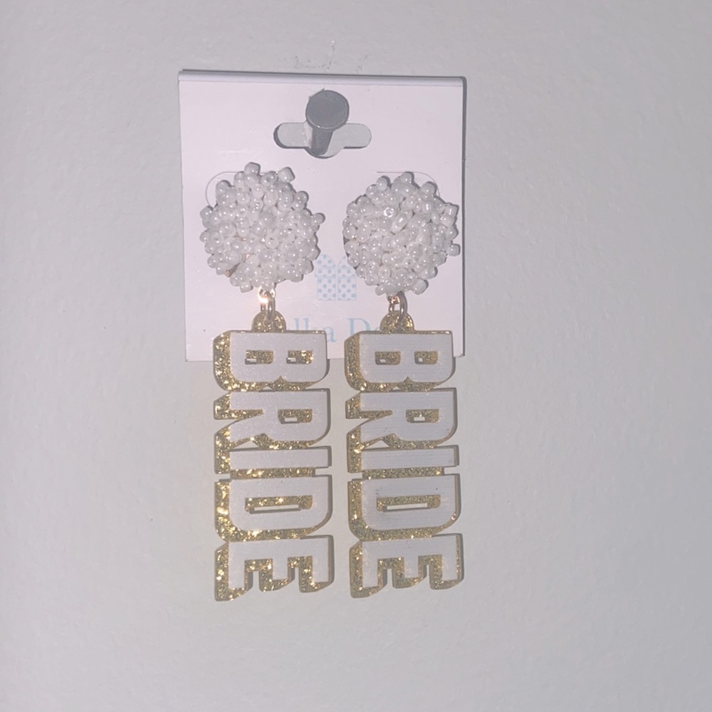 Bride earrings-never worn